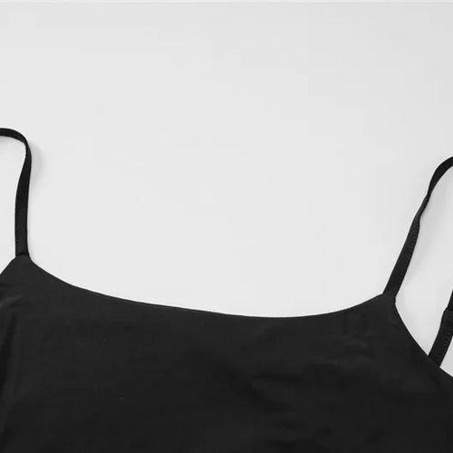 Load image into Gallery viewer, Black Sexy Dress Sets Women Spaghetti Strap Bodysuit And Maxi Skirt Matching Sets Backless Slim Fit Long Skirt Set
