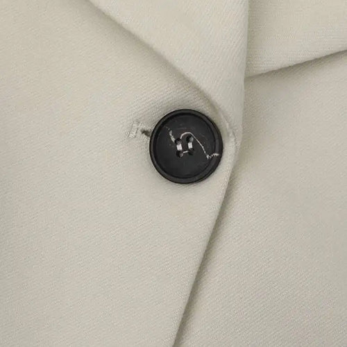 Load image into Gallery viewer, Women Beige Single Button Pleated Big Size Short Blazer New Lapel Long Sleeve Jacket Fashion Tide Spring Autumn 2025 Beige
