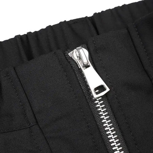 Load image into Gallery viewer, High Elastic Waist Zipper Personality Long Pants New Loose Fit Trousers Women Fashion Tide Spring Autumn 2025 CPG0752
