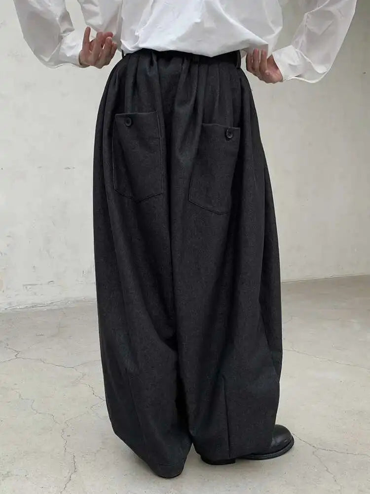 High Waist Blue Black Brief Long Casual Wide Leg Denim Pants New Trousers Women Fashion Tide Spring Autumn 2025 1DH8389