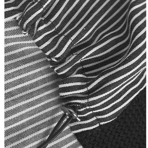 Load image into Gallery viewer, Blue Knitting Striped Irregular Sweatshirt New Round Neck Long Sleeve Women Big Size Fashion Spring Autumn 2025 1DH8043
