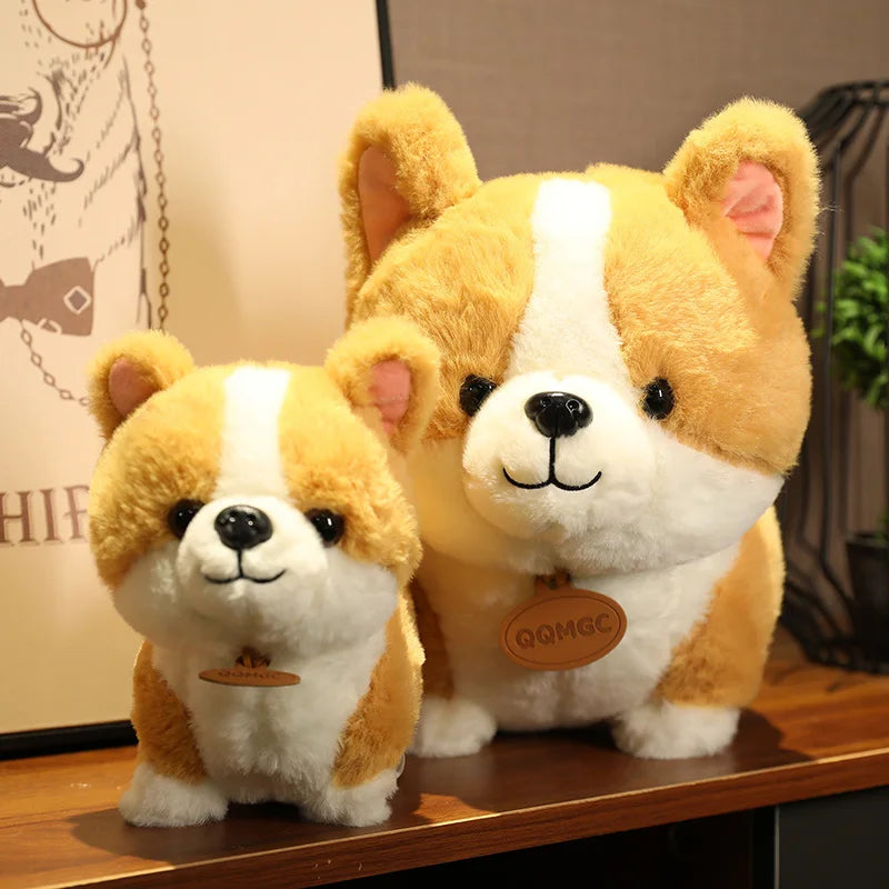 1pc 25-55cm Giant Cute Corgi Dog Plush Toys Stuffed Animal Puppy Dog Pillow Cushion Soft Lovely Doll Kawaii Xmas Gift for Kids