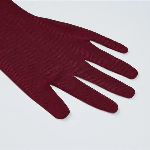 Load image into Gallery viewer, Strapless Backless Sexy Maxi Dress For Women Burgundy Mesh Sleeve Off-shoulder Bodycon Club Party Evening Long Dress
