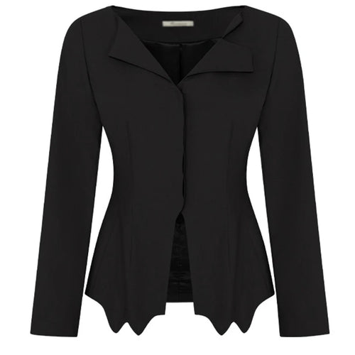 Load image into Gallery viewer, Solid Slimming Two Piece Sets for Women V Neck Long Sleeves Irregular Top High Waist Pant Elegant Set Female New
