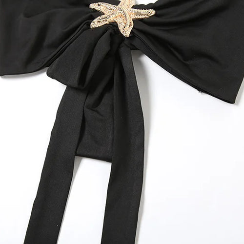 Load image into Gallery viewer, Strapless Sexy Tops And Skirt 2 Pieces Sets Wome Lace Sleeveless Crop Tops And See Through Long Skirt Two Pieces Sets
