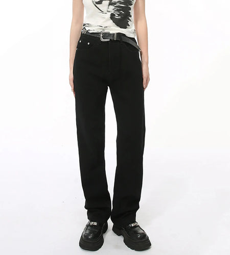 Spring New Male Jeans Men's Pencil Pants Slim Denim Straight Casual Bottoms Women Simple Trousers Fashion Tide 9C7611