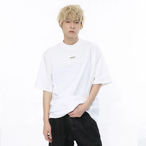 Load image into Gallery viewer, Men T-shirts Menwear Minimalist Metal Design Short Sleeve Fashion Round Collar Male Tops Summer Korean Style 9C5211
