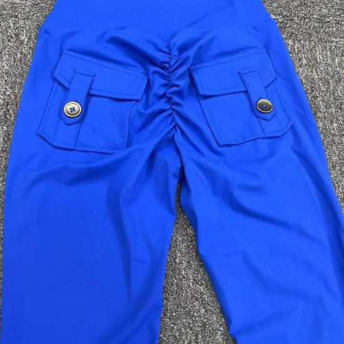 Load image into Gallery viewer, Women Flare Leggings High Waist Wide Elastic Leg Yoga Pants Sport Fitness Pocket Training Running Gym Quick Dry Workout Trousers
