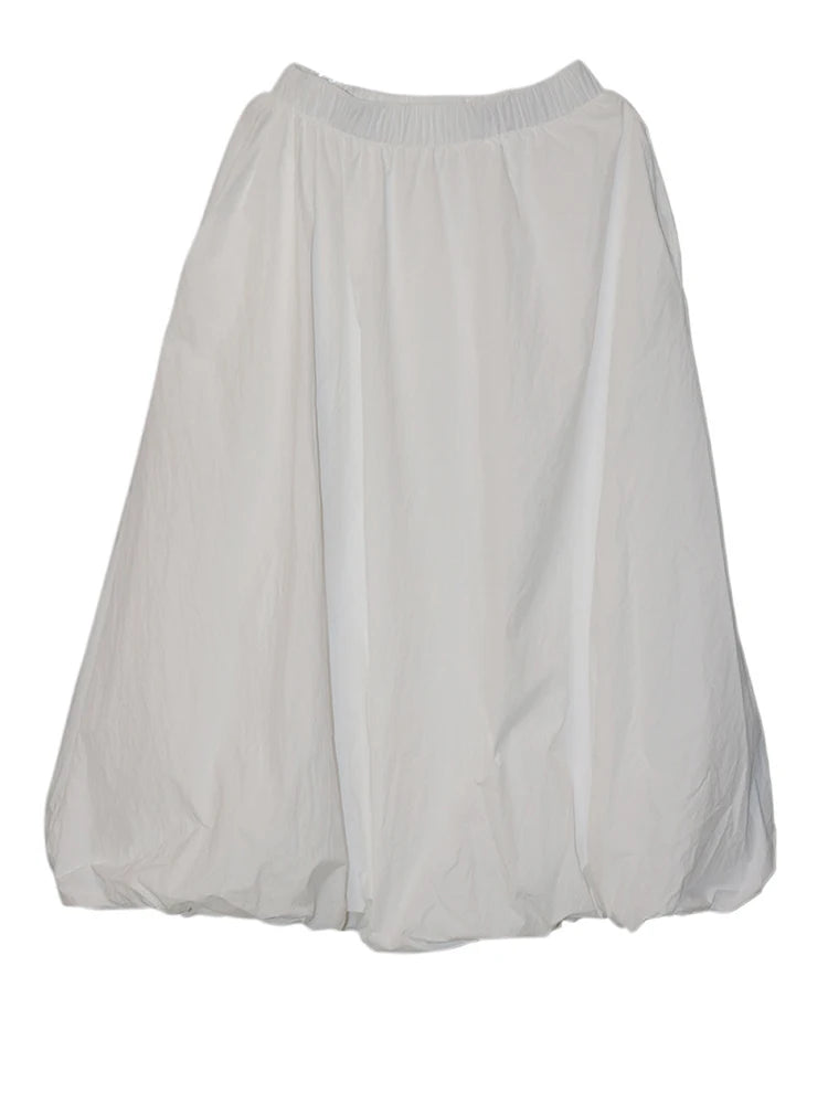 High Elastic Waist Army Green Brief Big Size Bud Half-body Skirt Women Fashion Tide New Spring Autumn 2025 1DJ1017