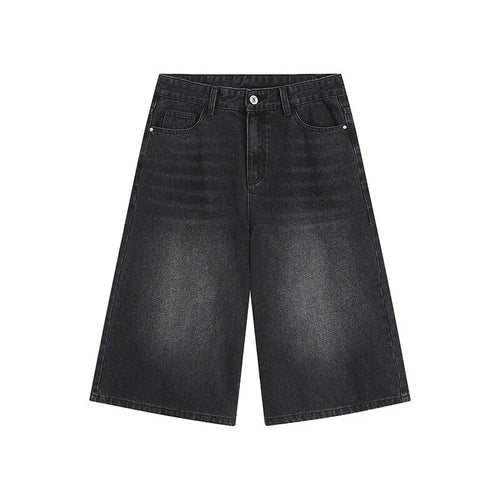 Load image into Gallery viewer, Men&#39;s Denim Shorts New American Hign Street Style Cat Whisker Design Casual Solid Color Washed Male Bottoms 2025 9W1657
