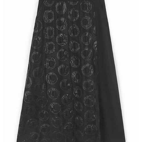 Load image into Gallery viewer, Black Dot Hollow Out Vest Half-body Skirt Two Pieces Suit New V-Neck Sleeveless Women Fashion Spring Autumn 2025 1DJ1101
