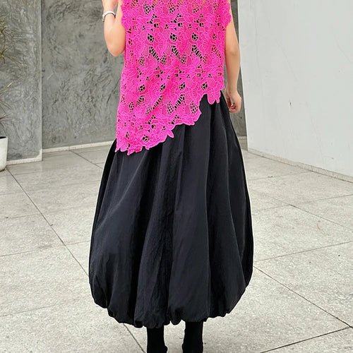 Load image into Gallery viewer, High Elastic Waist Army Green Brief Big Size Bud Half-body Skirt Women Fashion Tide New Spring Autumn 2025 1DJ1017
