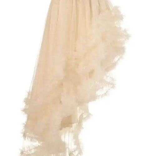 Load image into Gallery viewer, High Elastic Waist Purple Irregular Mesh Long Cake Half-body Skirt Women Fashion Tide New Spring Autumn 2025  1DF8498
