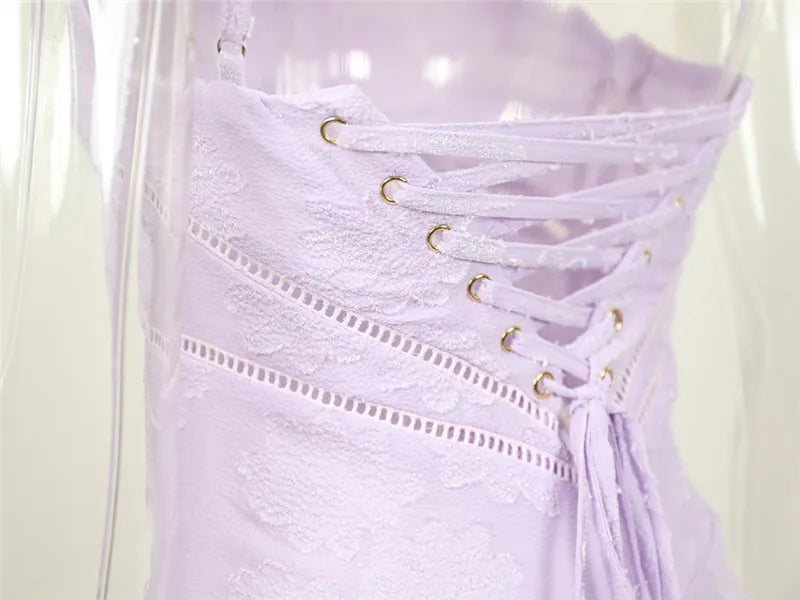 Elegant Print Backless Maxi Dress For Women Fashion New Spaghetti Strap Sleeveless Loose A-line Club Party Long Dress