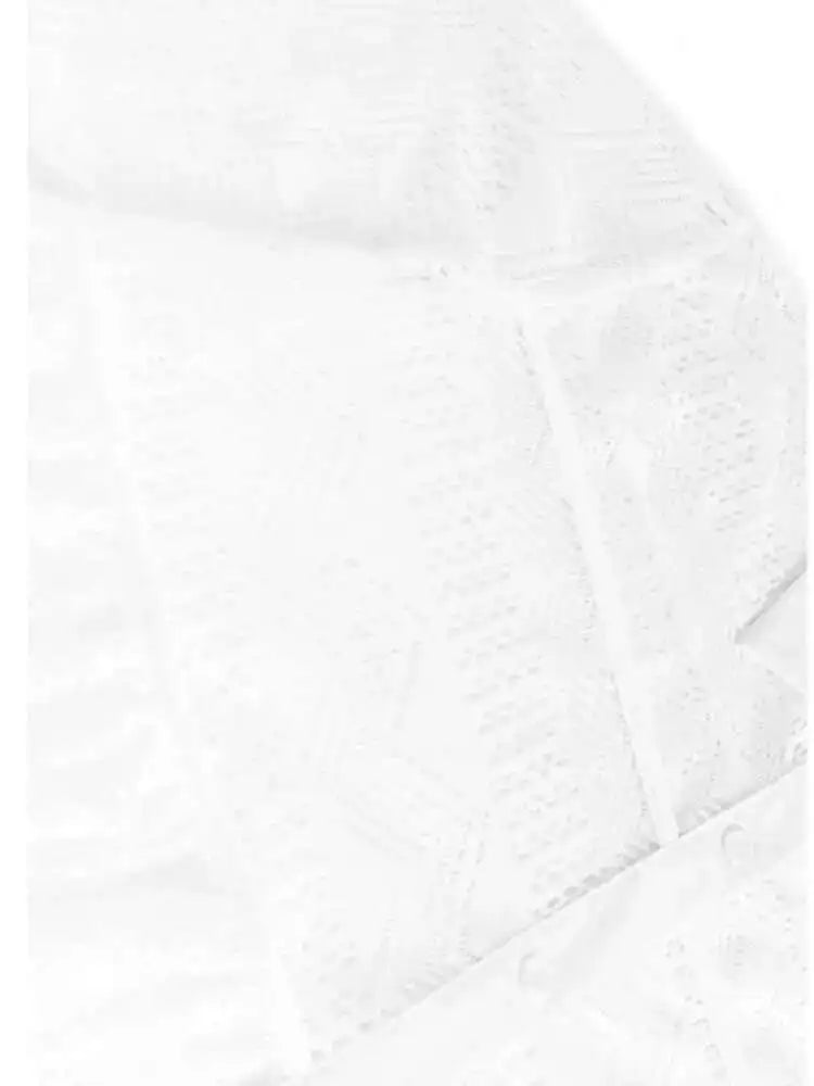 Women Black Lace Hollow Out Tassels Big Size Midi Shirt Dress New Lapel Long Sleeve Fashion Spring Autumn 2025 1DH8942