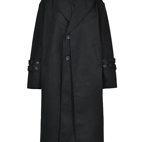 Load image into Gallery viewer, Women Beige Double Layers Big Size Long Casual Trench New Lapel Long Sleeve Windbreaker Fashion Spring Autumn 2025 1DH1465
