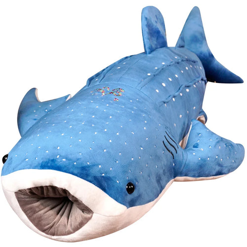 Load image into Gallery viewer, New 55-125CM New Giant Plush Toys Marine Animal Blue Whale Pillow Stuffed Doll Soft Cartoon Animal Cushion Kids Birthday Gift
