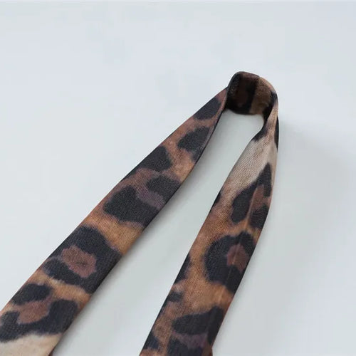 Load image into Gallery viewer, Leopard Print Backless Sexy Maxi Dress For Women Gown Fashion Halter Strapless Sleeveless Bodycon Printed Long Dress
