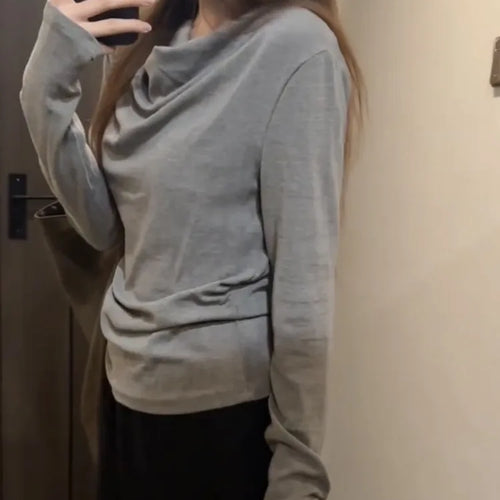 Load image into Gallery viewer, Korean Chic Vintage Solid Simple Tshirts Loose Grunge Women Y2k Aesthetic T-shirts Casual Bottoming All Match Tee Shirts Femme
