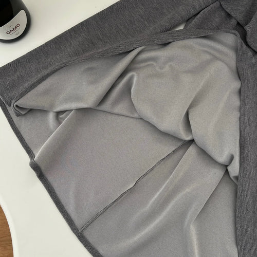 Load image into Gallery viewer, Autumn Ladies Grey Patchwork Lace Ruffles Halter Party Mini Dress Chic High Waist Sexy Club Elegant Backless Pleated Short Dress
