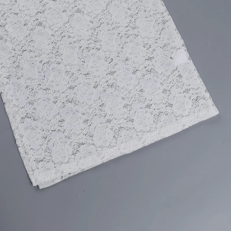 Lace Off-shoulder Sexy Maxi Dress For Women White Strapless Long Sleeve Backless Bodycon Club Party Sexy Long Dress