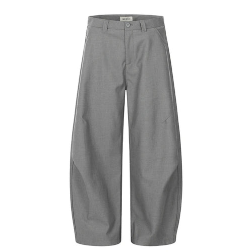 Load image into Gallery viewer, Men's Suit Pants New American High Street Curved Knife Chic Loose Pleated Niche Design Solid Color Male Trousers 9W1951
