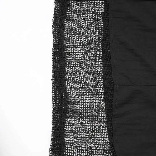 Load image into Gallery viewer, High Elastic Waist Black Mesh Perspective Wide Leg Pants New Trousers Women Fashion Tide Spring Autumn 2025 1DH5345
