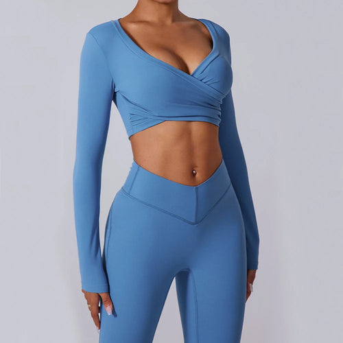 Load image into Gallery viewer, High V Waist Flare Leggings Yoga Pants Women Wide Leg Gym Workout Fitness Sports Pant Latin Dance Trousers Active Wear Bottom
