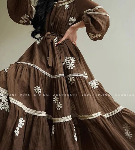 Hit Color Loose Dresses For Women O Neck Long Sleeve High Waist Temperament Mini Dress Female Fashion Style Clothes