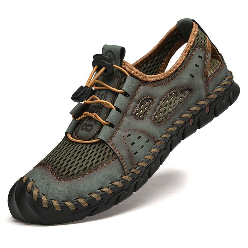 Men's Casual Shoes Summer Breathable Mesh Sneakers Sole Non-Slip Men's Walking Shoes Outdoor Fashion Wading Men Shoes Size 38-48