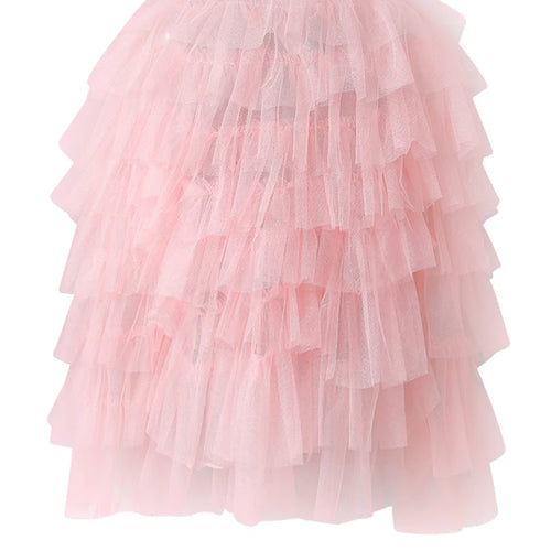 Load image into Gallery viewer, Women Yellow Mesh Layers Perspective Big Size Blouse New Round Neck Long Sleeve Shirt Fashion Tide Spring Autumn 2025
