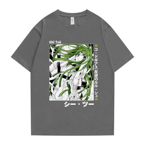 Load image into Gallery viewer, Vintage Washed Tshirts Anime T Shirt Harajuku Oversize Tee Cotton fashion Streetwear unisex top ab76v1
