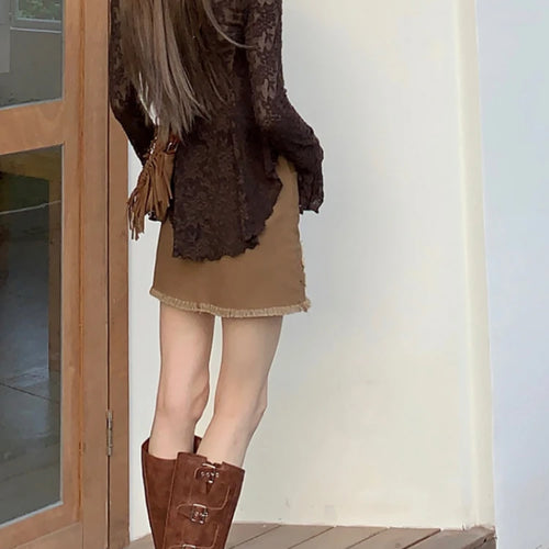 Load image into Gallery viewer, Y2k Aesthetic Two Piece Set Spring Flare Slleve Sexy Printing Cardigan + Streetwear Halter Crop Vest Top 2 Suits Summer Grunge
