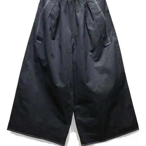 Load image into Gallery viewer, High Elastic Waist Black Topstitched Pocket Wide Leg Pants New Trousers Women Fashion Tide Spring Autumn 2025 1DJ0612
