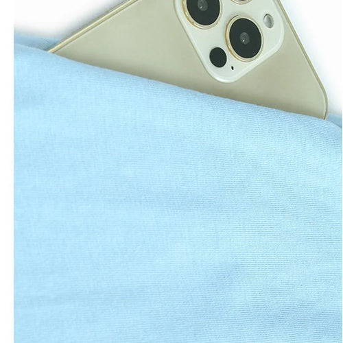 Load image into Gallery viewer, Women Blue Brief Pocket Casual Big Size Midi Dress New Round Neck Short Sleeve Fashion Tide Spring Summer 2025 1DJ1187
