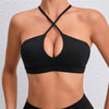 hollow bra black
