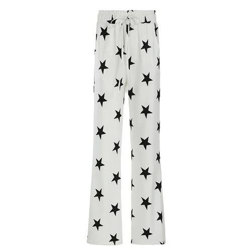 Load image into Gallery viewer, Casual Baggy Knitted Sweatpants Star Printing Basic Women Trousers Sporty Chic Homewear Harajuku Autumn Pants Bottoms
