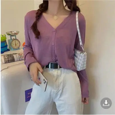 Sunscreen Clothes Womens Summer Coat Shirt Beach Sun Protection Clothing Outside Shawl Sun Protection Cardigan Cover Knit Jacket