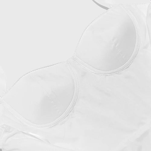 Load image into Gallery viewer, Elegant White Spaghetti Strap Midi Dress For Women Fashion Strapless Sleeveless Backless A-line Club Party Dress
