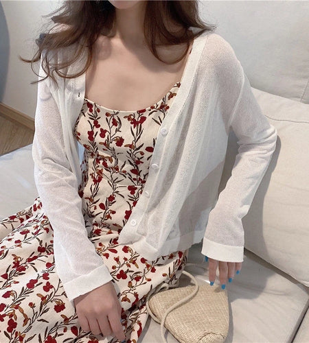 Sunscreen Clothes Womens Summer Coat Shirt Beach Sun Protection Clothing Outside Shawl Sun Protection Cardigan Cover Knit Jacket