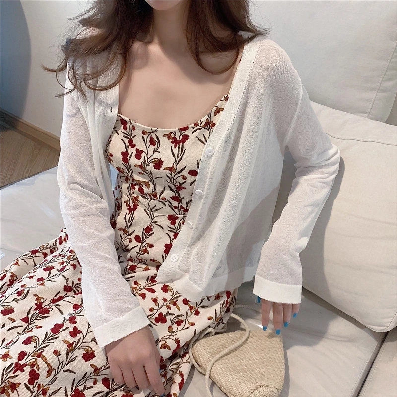 Sunscreen Clothes Womens Summer Coat Shirt Beach Sun Protection Clothing Outside Shawl Sun Protection Cardigan Cover Knit Jacket