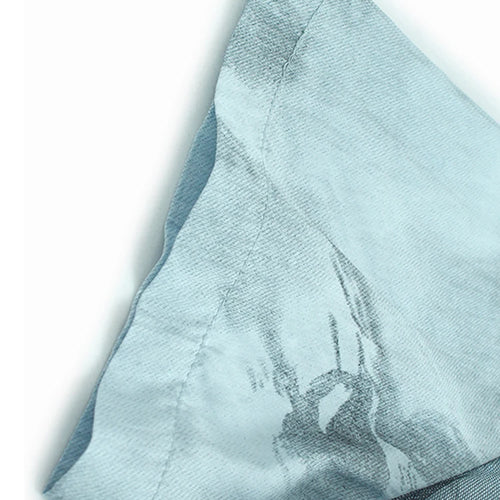 Load image into Gallery viewer, Women Blue Pattern Printed Mesh Big Size Midi Dress New Round Neck Short Sleeve Fashion Tide Spring Summer 2025 1DJ1326
