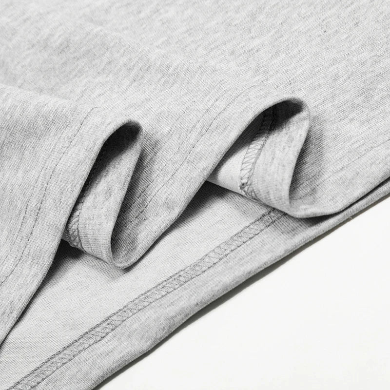 Men's T-shirts New Korean Long Sleeve Design Round Neck Half Zipper Solid Color Stylish Loose Male Clothing Spring 9W1764