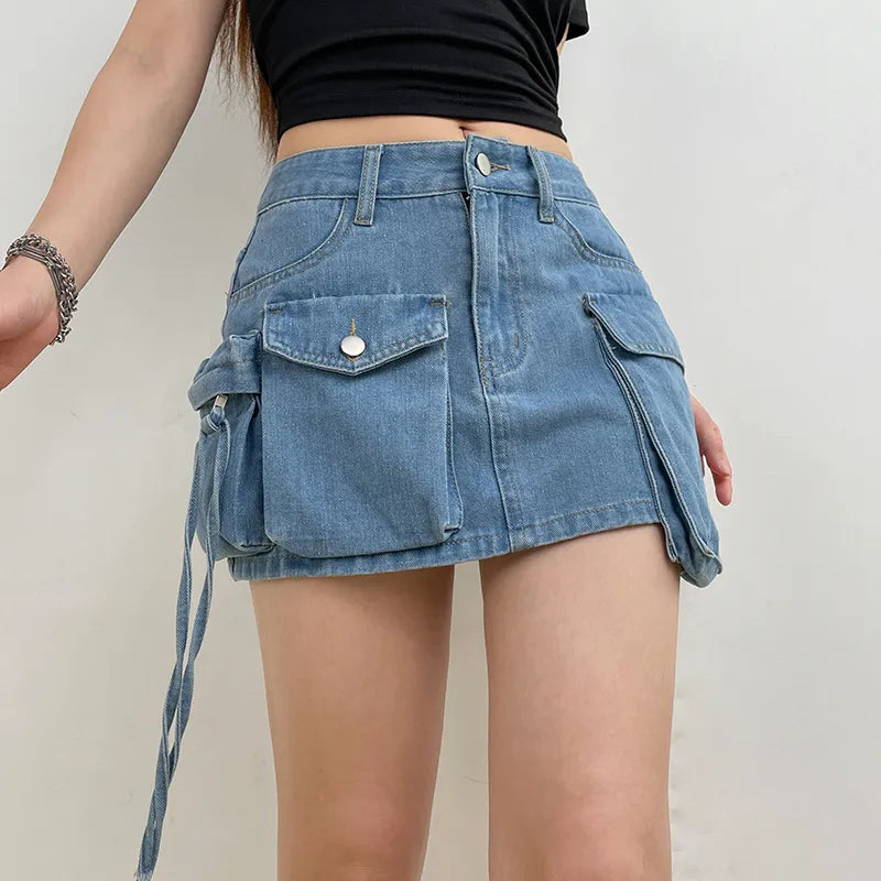 Y2K Jeans Skirt – Aesthetic Clothes Store