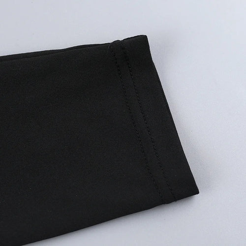 Load image into Gallery viewer, Patchwork Sexy Mini Dress For Women Autumn New Contrasting Color O Neck Long Sleeve High Waist A-line Sexy Dress
