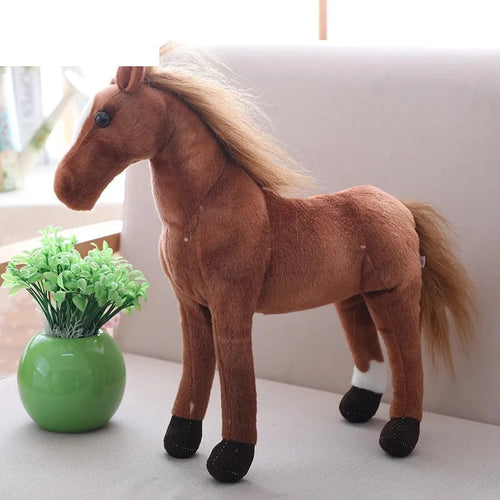 Load image into Gallery viewer, 1pc 50-28cm Simulation Horse 5 Styles Stuffed Animal Plush Dolls High Quality Classic Toys For Children Gift
