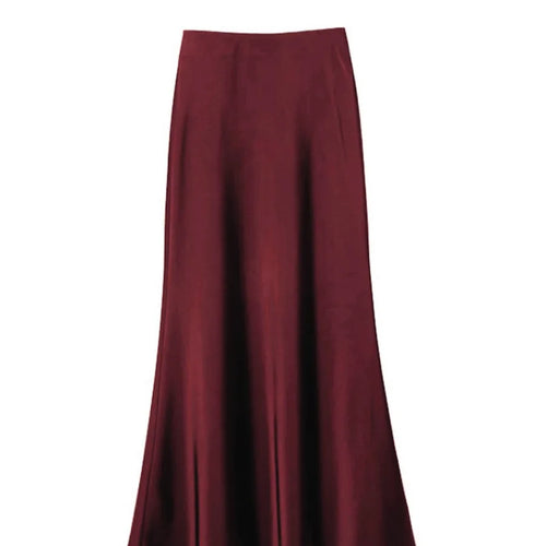 Load image into Gallery viewer, Fashion High Waist Slimming Medium To Long Satin Silk Half Skirt For Women 2024 Summer New Hip Hugging Slimming Skirt
