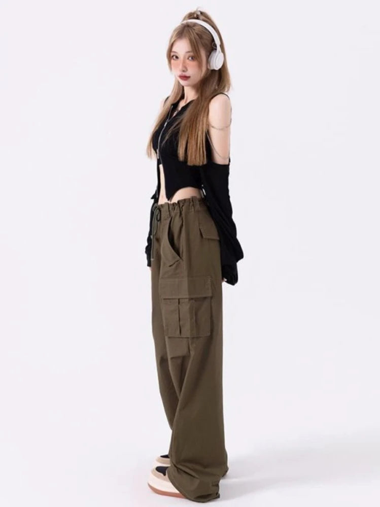 Zipper Long Sleeve T-shirt Women Hotsweet Y2k Crop Top Harajuku Korean New Fashion Off Shoulder Autumn Kpop