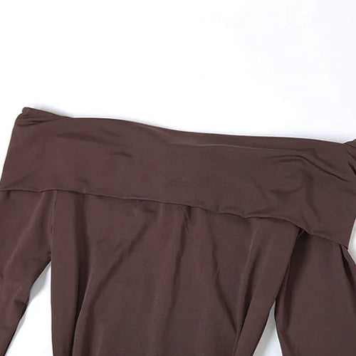 Load image into Gallery viewer, Off-shoulder Long Sleeve Sexy Maxi Dress For Women Fashion Strapless Backless Draped Bodycon Club Party Long Dress
