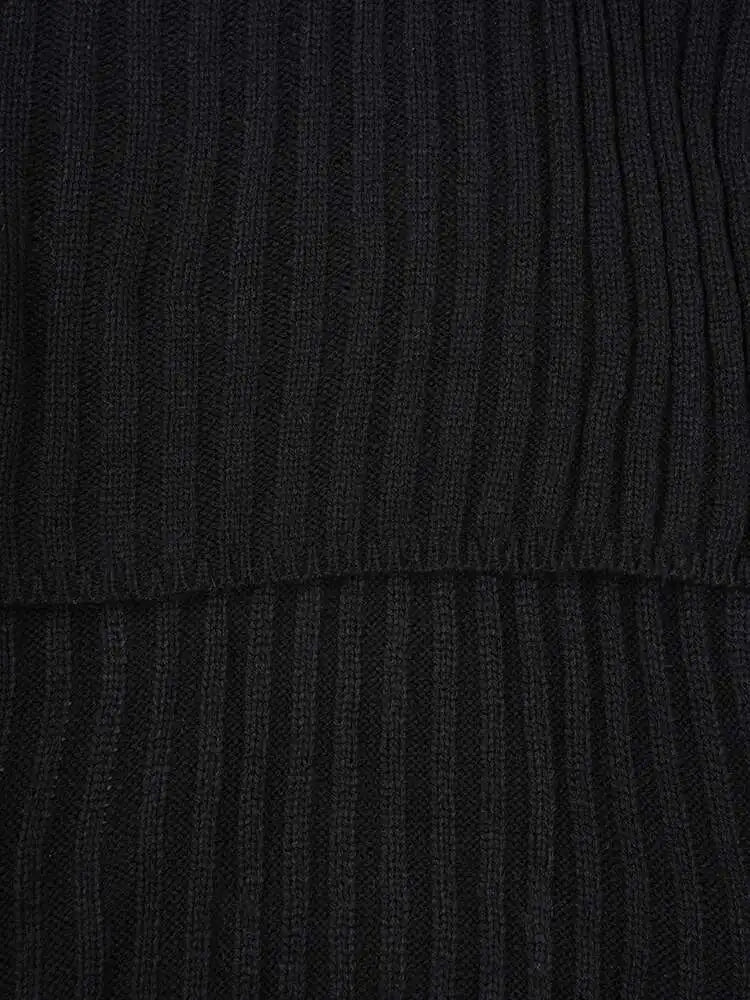 Women White Kniitting Irregular Big Size Shirt Dress New Turtleneck Long Sleeve Fashion Tide Spring Autumn 2025 CPDB269